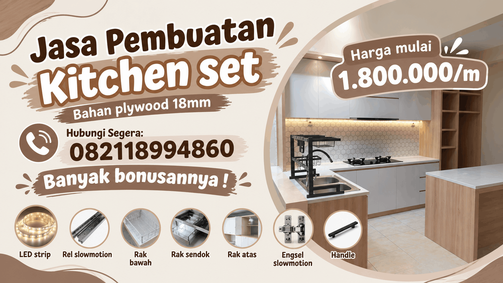 Top table marmer dan granit yang dipasang Ray Furniture and Stone